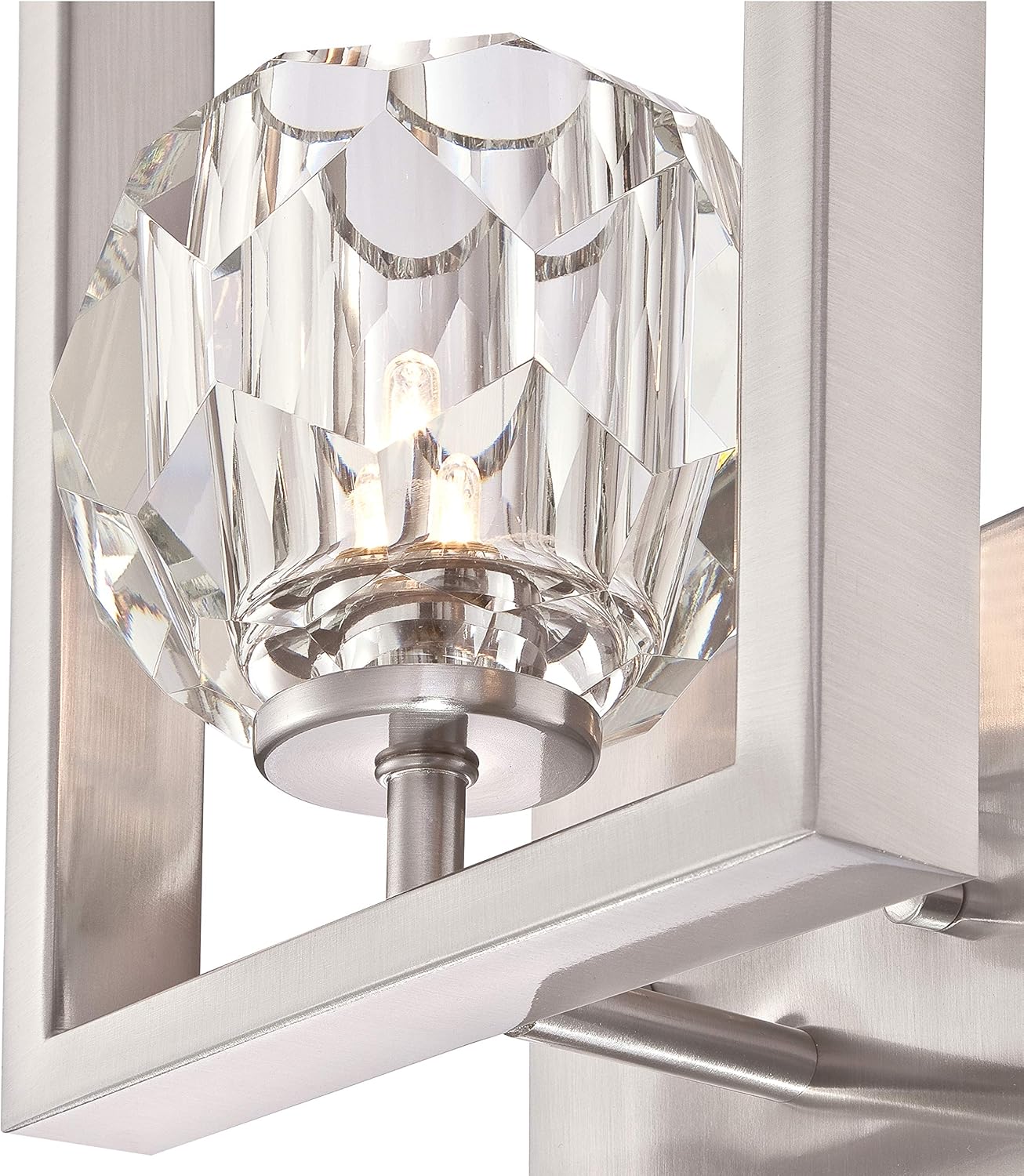 Westinghouse Lighting 63675 Zoa One-Light Indoor Wall Fixture, Brushed Nickel Finish with Crystal Glass - Image 5