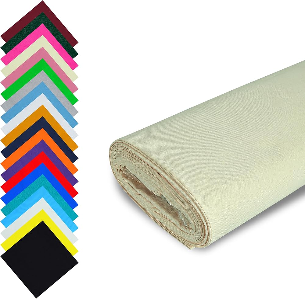 FT Fashion Track Cream Cotton Fabric by the Metre UK 58in 147.5cm 100% Cotton