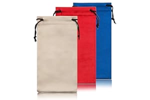 TRIUMPH VISION Soft Eyeglass Pouch 3 Pack - Pouch for glasses Microfiber Screen Cleaning Bag