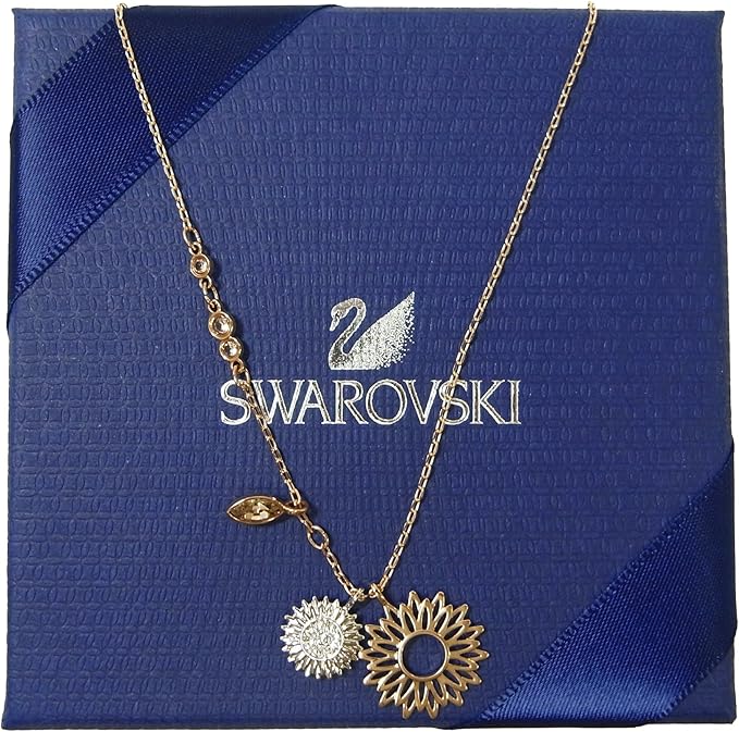 Amazon Co Jp スワロフスキー Swarovski ネックレス ミランダカー ひまわり Duo Sunflower クリア ゴールド ローズゴールド シルバー Sw 358 並行輸入品 服 ファッション小物