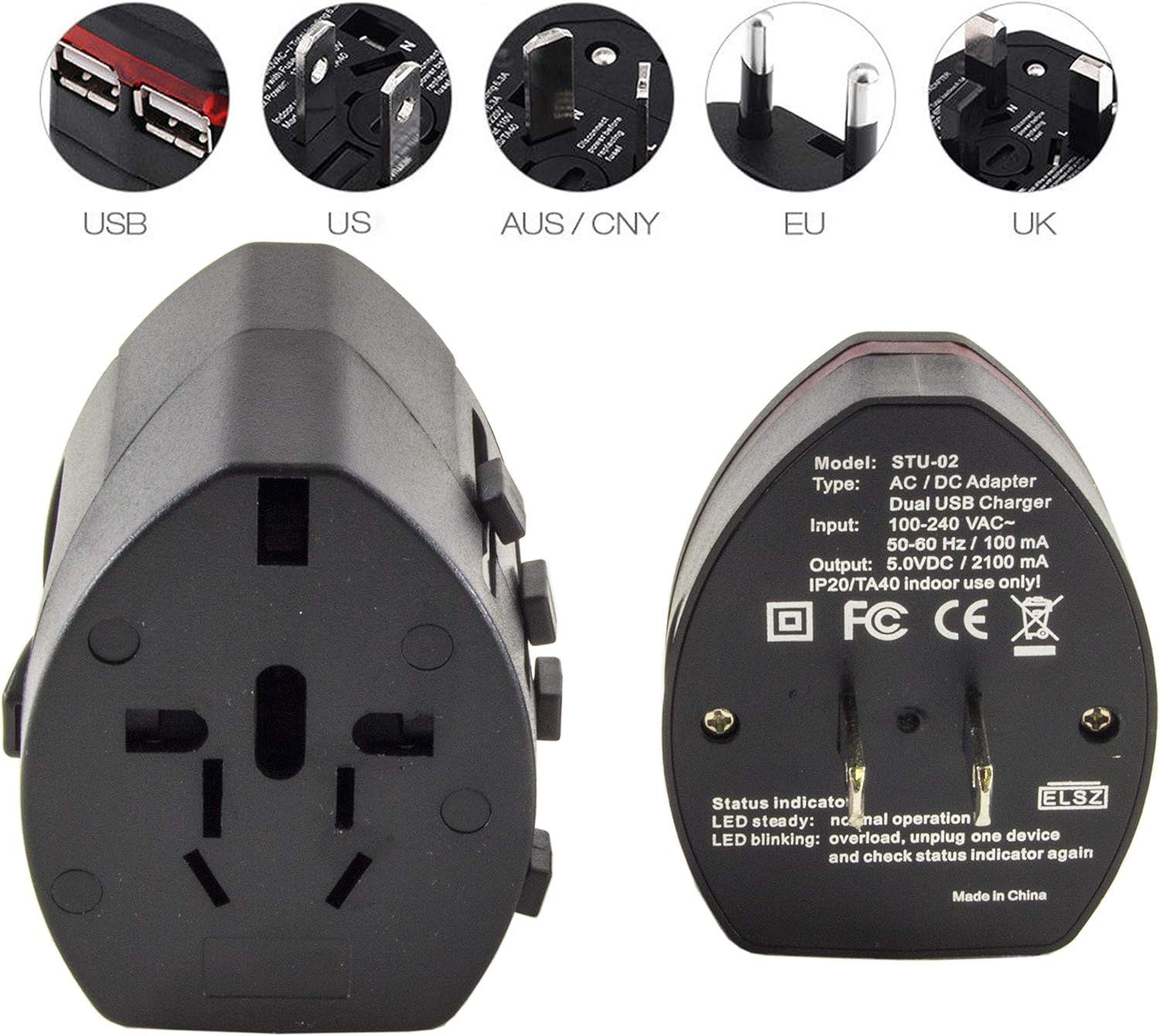 Amazon Com Science Purchase Dc Universal Worldwide Charger Ac Power Plug Travel Adapter Conventer 2 Usb Port Home Audio Theater