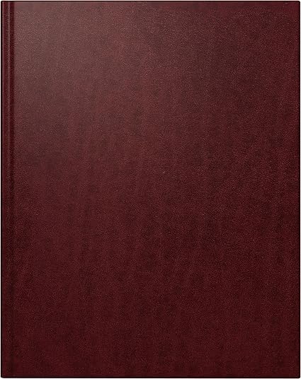 rido/idé 702400829 Buchkalender Managerkalender TM, 2 Seiten = 1 Woche, 205 x 260 mm, Leder-Einband Toscana weinrot, Kalendar