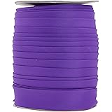 Mandala Crafts Double Fold Bias Tape for Sewing, Seaming, Binding, Hemming, Piping, Quilting, 1 Inch 55 Yards, Purple