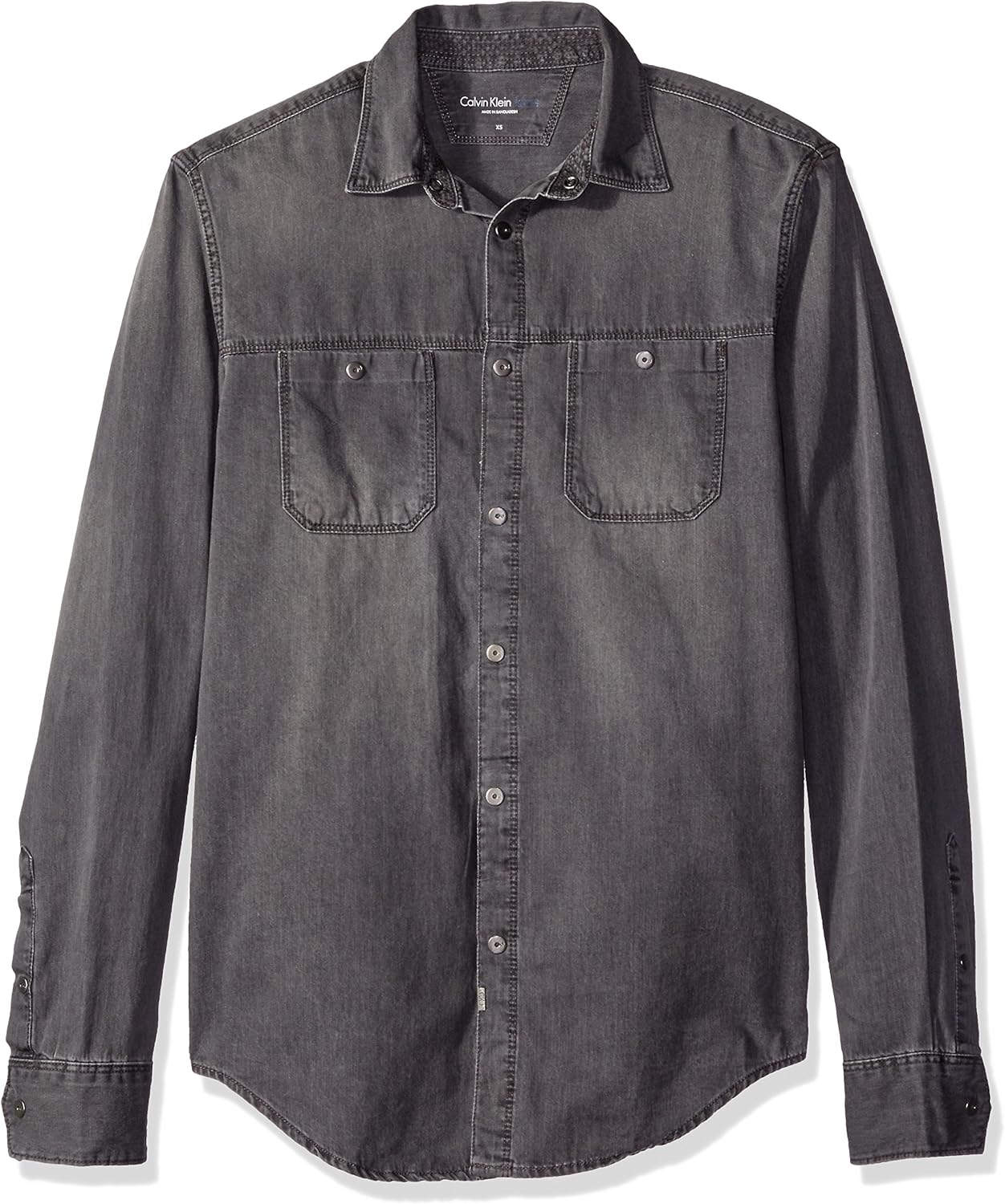 calvin klein denim button down