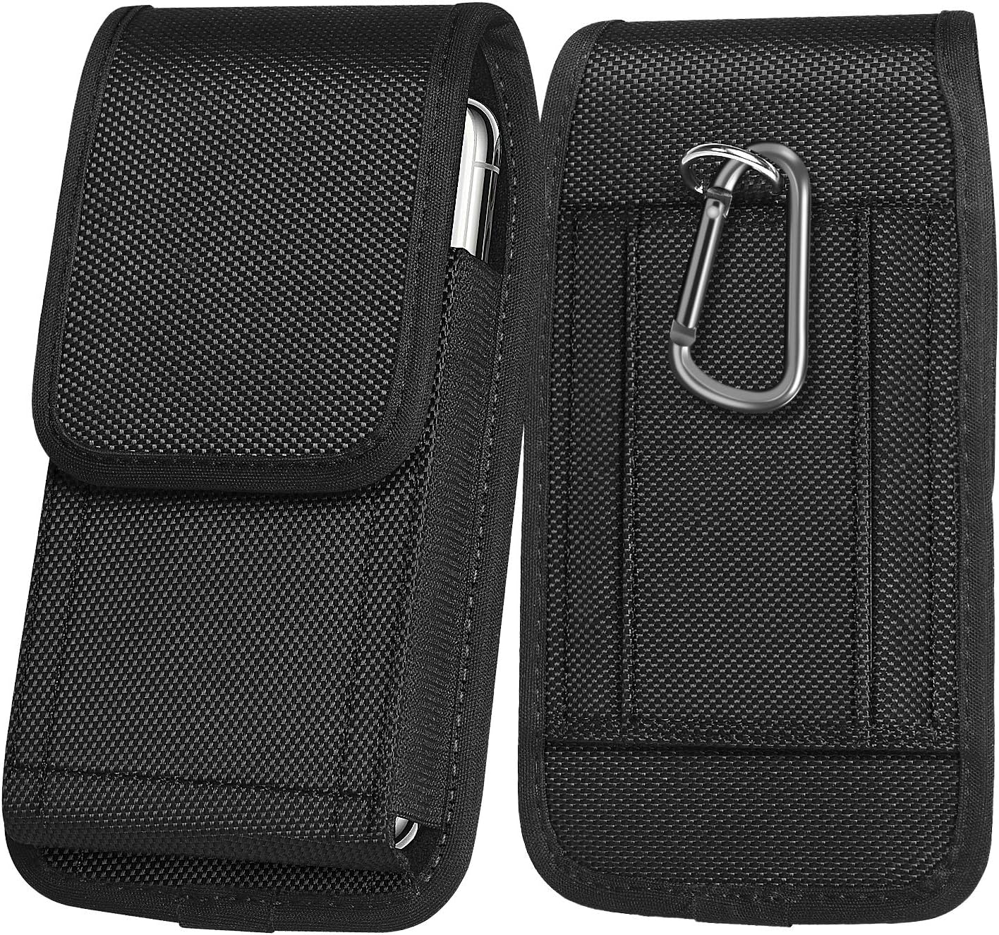 ykooe Phone Belt Pouch for Samsung Galaxy A10 Oxford Nylon Canvas Belt Pouch Waist Bag for 4.5 to 6 Inch SmartphoneSamsung Galaxy A20e/A40/A50/A51/M30s, Vertical Belt Clip Case Holster with Belt Loop