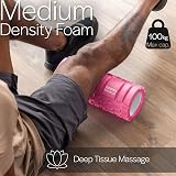 Core Balance Foam Roller Deep Tissue Massage Grid Roller 33x14 cm EVA view 3
