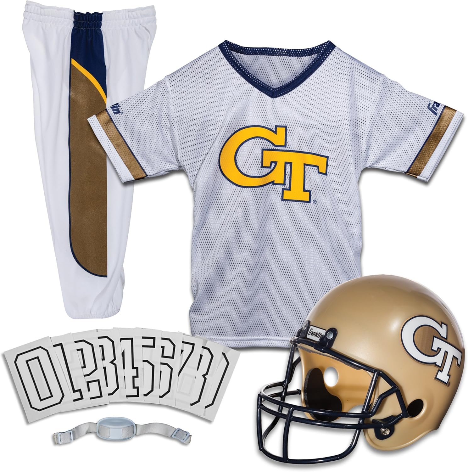 Franklin Sports NCAA Georgia Tech Yellow Jackets Deluxe Youth Team Uniform Set