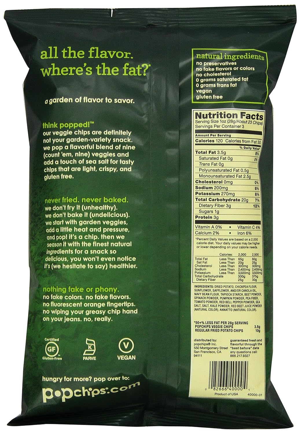 Pop Chips Nutrition Blog Dandk