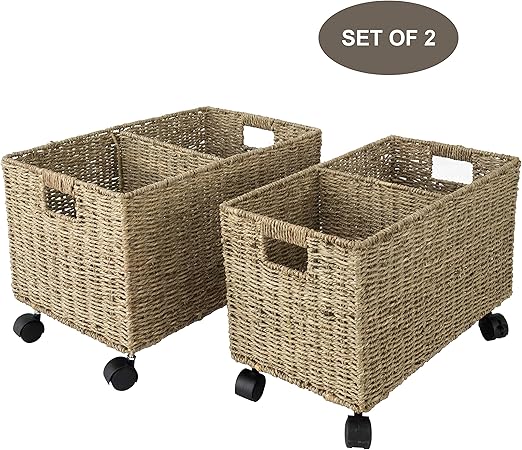 Amazon Com Made Terra Set 2 Of Seagrass And Water Hyacinth
