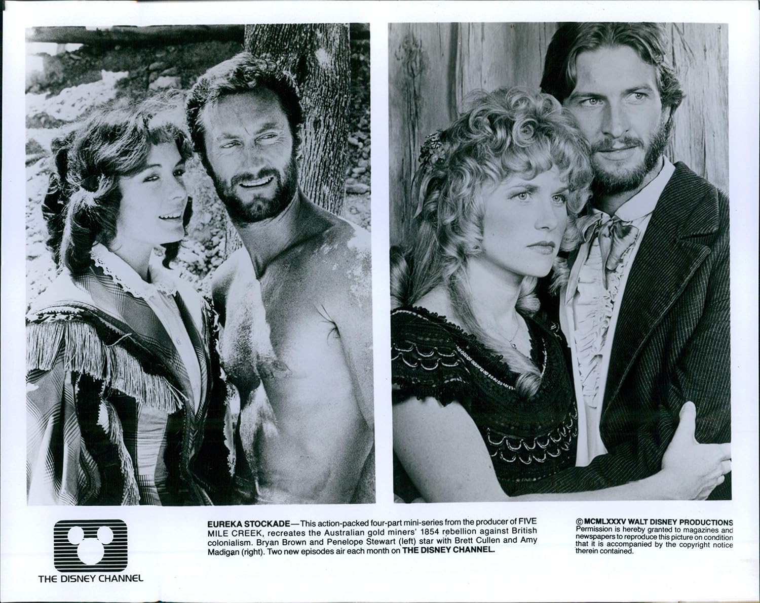 Vintage Photos 1995 Actor Eureka Stockade Five Mile Creek Australian Gold Miners 8X10