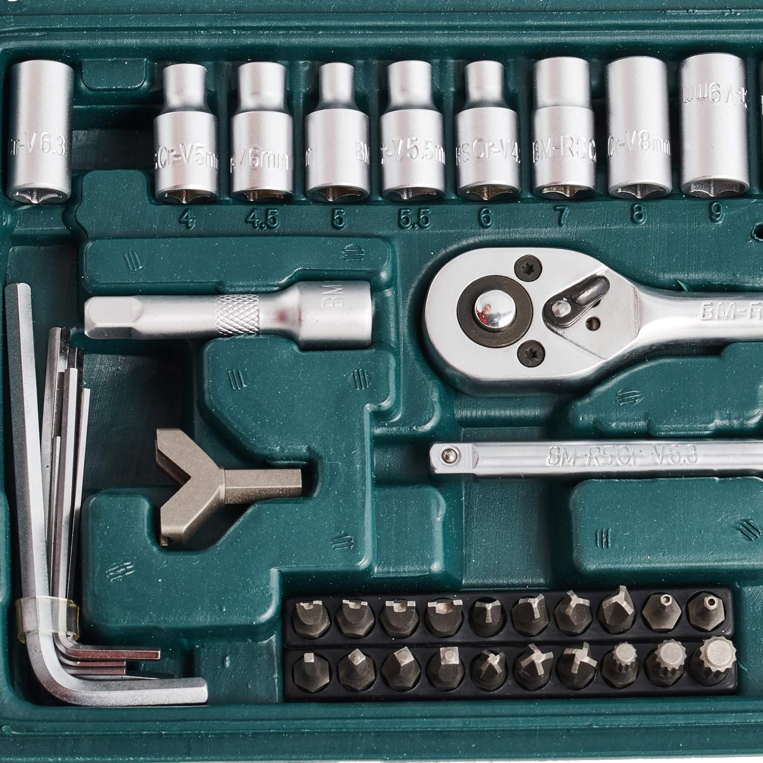 Mannesmann Socket and Bit Set (130 Pieces), Multi-coloured, (L x B x H) 256 x 152 x 50 mm - Image 5