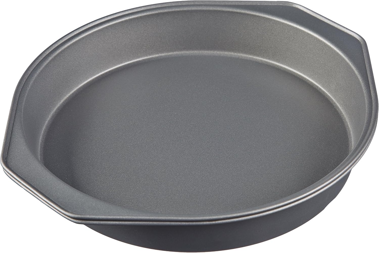 Amazon Basics Nonstick Round Carbon Steel Cake Pan, 22.8 cm, 2-Pack, Grey, 22.8 cm Dia - Image 3