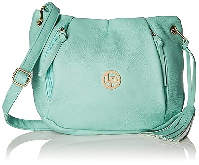 Lino Perros Womens Sling Bag (Turquoise)