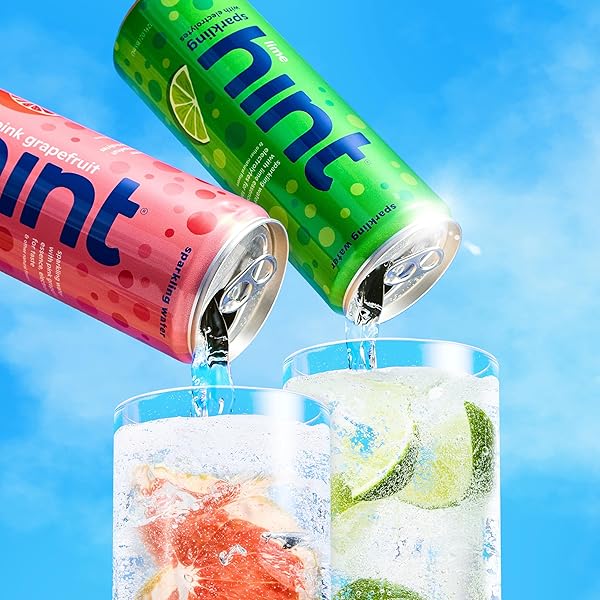 HINT SPARKLING WATER, PINK GRAPEFRUIT – CARBONATED FRUIT-INFUSED WATER WITH ELECTROLYTES, ZERO CALORIES, AND SUGAR FREE – 12 FL OZ CANS (PACK OF 12)