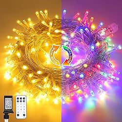 JMEXSUSS 200 LED Christmas String Lights Outdoor