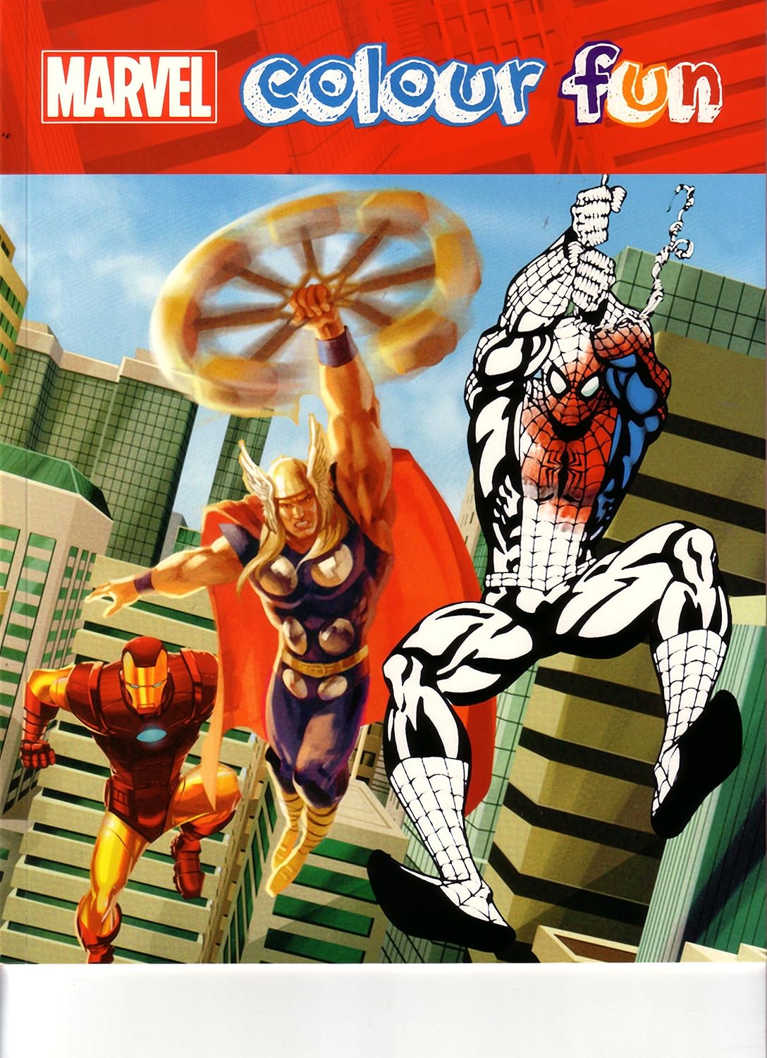 Marvel Libro da colorare motivo Spiderman Batman Hulk Capitan America ecc Amazon Giochi e giocattoli