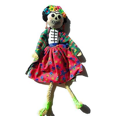 Mexican Handmade Green Catrina Doll Frida Kahlo Oman Ubuy