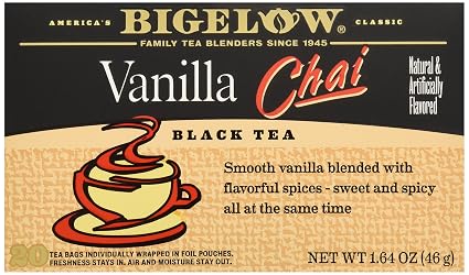 Bigelow Black tea vanilla chai - 20ct (072310001626)