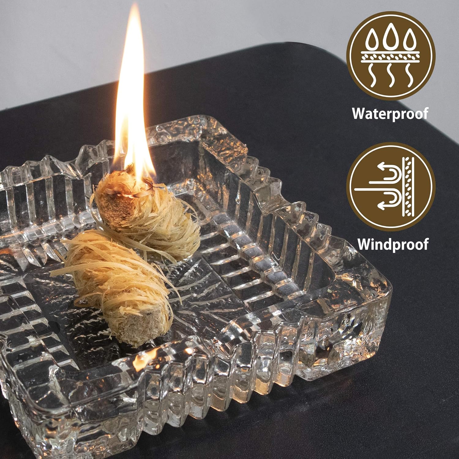 SWATOM Fire Charcoal Starters Firelighters Kindling Wood for Chimney Grill Fireplace Campfire BBQ Burn Pellet Stove Oven (25pcs) : Garden & Outdoor