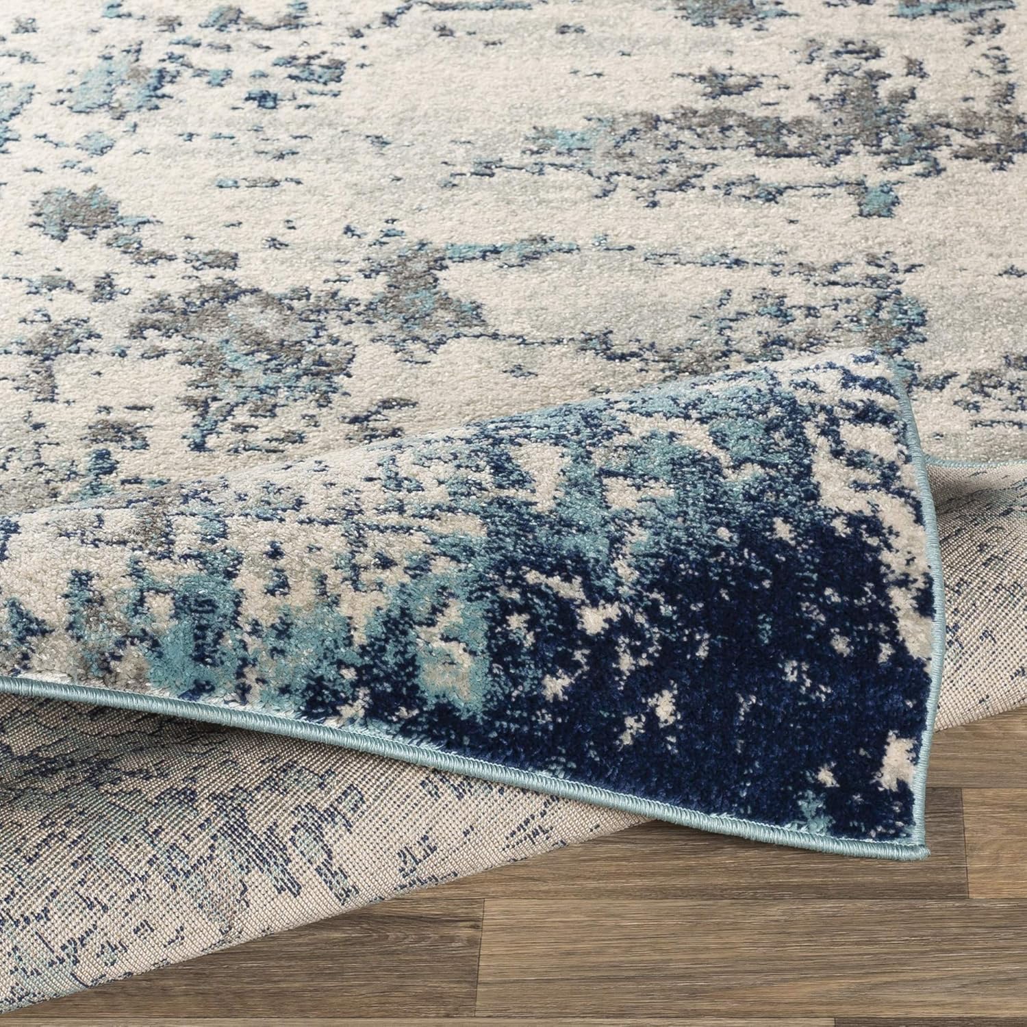 Artistic Weavers Arti Blue Area Rug, 7'10" x 10'3": Furniture & Decor