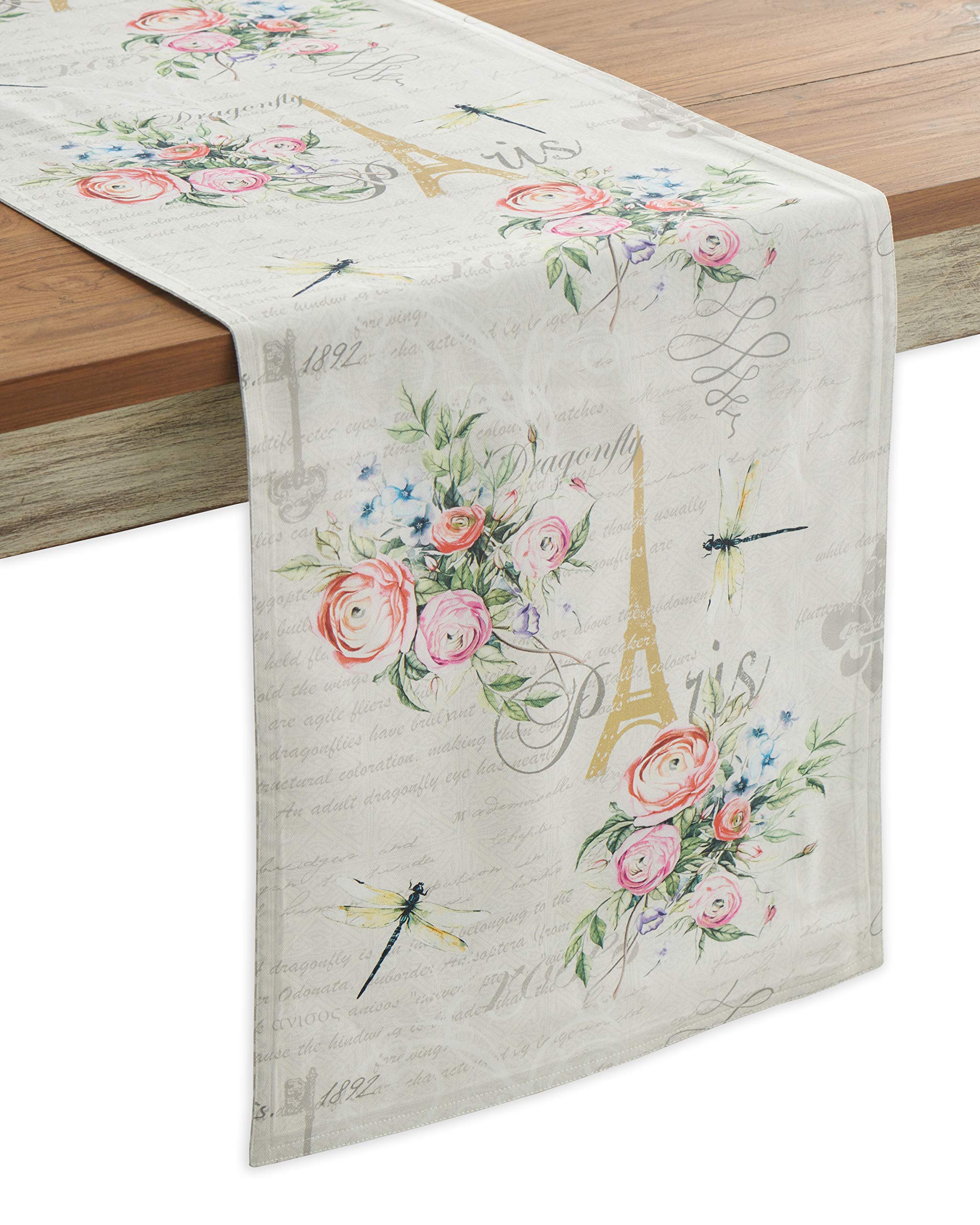 Maison d' Hermine Table runner 100% Cotton Single Layer Table Runners 230 CM long for Home Kitchen Dining Party Wedding Bridal Shower Gifts for Mothers Day (Champ De Mars, 37 cm x 230 cm) — image 1