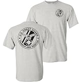 USCG US Coast Guard Search and Rescue Front &amp; Back Ash Grey T-Shirt USA