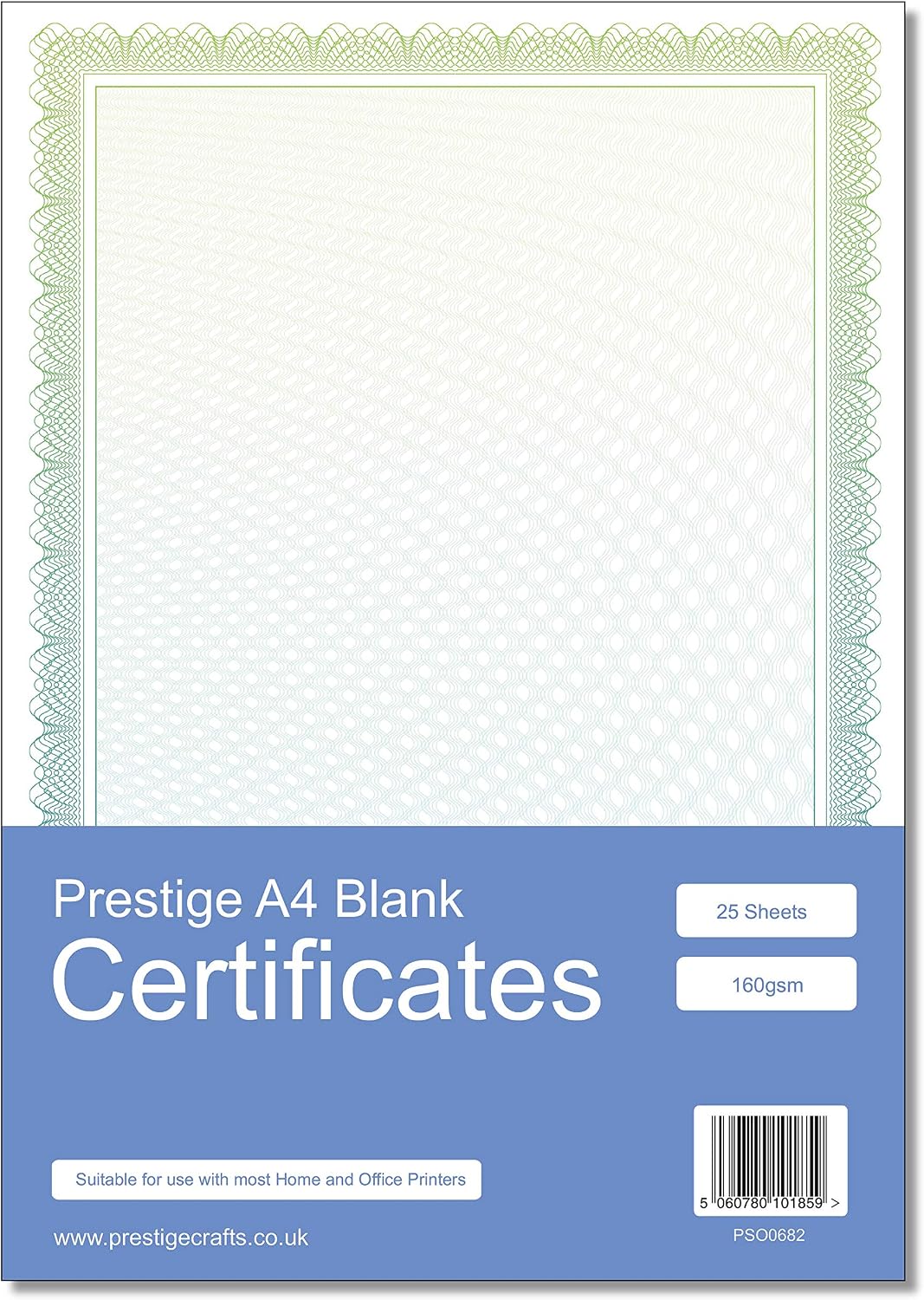 Prestige Blank Certificate Paper A4 160gsm Laser Inkjet Paper 25