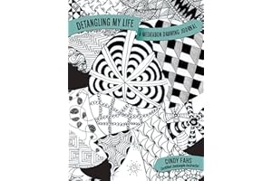 Detangling My Life: A Meditation Drawing Journal (Quiet Fox Designs) A Zentangle (R) Diary with 32 Step-by-Step Tangled Patterns, Zentangle-Inspired Art, Quotes, and Lots of Space to Write and Doodle