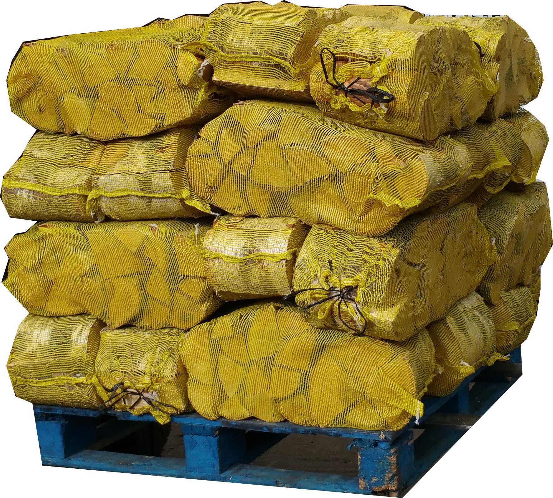 36 Large (40 Litre) Nets Birch Kiln Dried Hardwood Logs 25cm Long Ready to Burn Stoves Chimineas Firepits Pizza Ovens + Free Bag KINDLING Wood