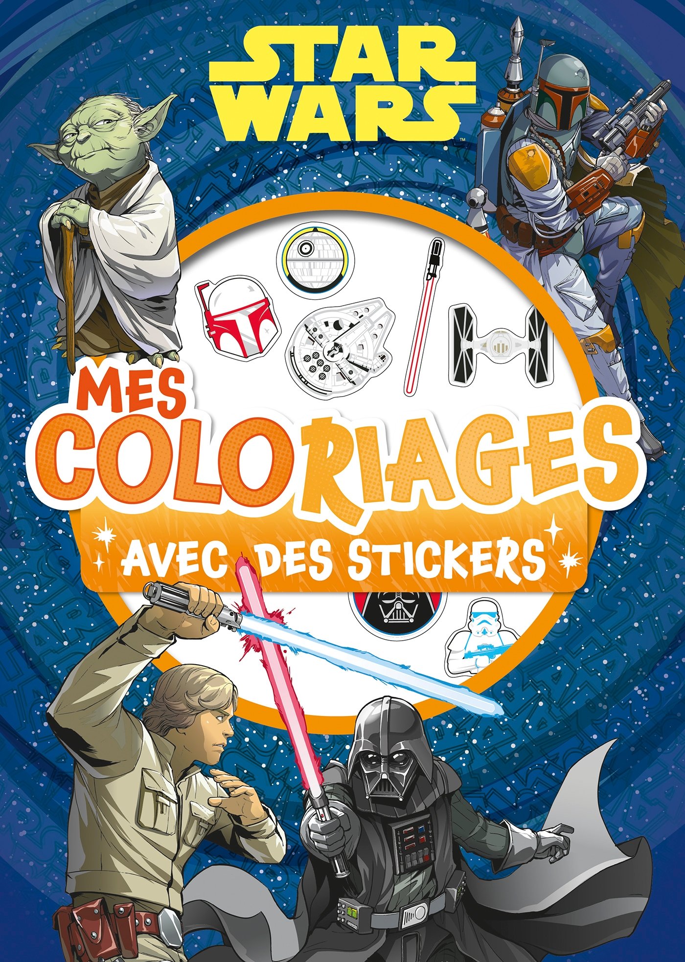 Amazon STAR WARS Mes coloriages avec Stickers Hachette Jeunesse Livres