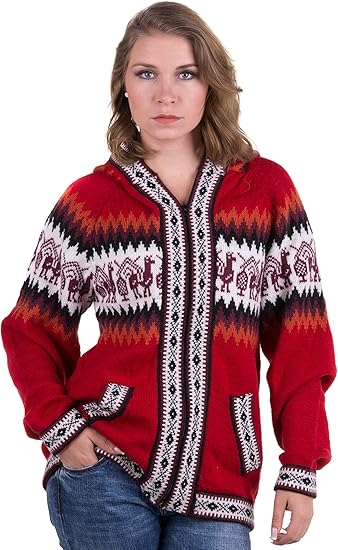 Amazon Gamboa アルパカセーター レディース アルパカウールセーター ペルーセーター アルパカカーディガン カーディガン ボレロ 通販