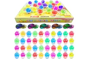 CHERISLPY 48 Pack Easter Slime Eggs Colorful Sludge Toy Stress Relief Toys for Kids Easter Party Favor Easter Egg Hunt Supplies, Basket Stuffers Fillers