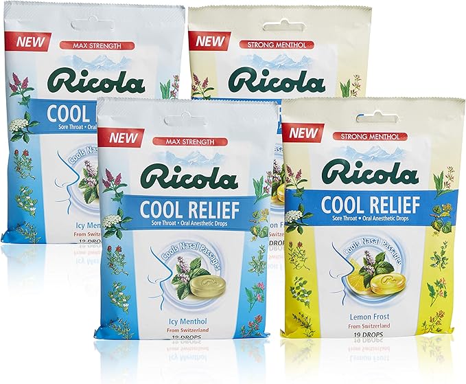 Ricola Cool Relief Herbal Cough Suppressant Throat Drops