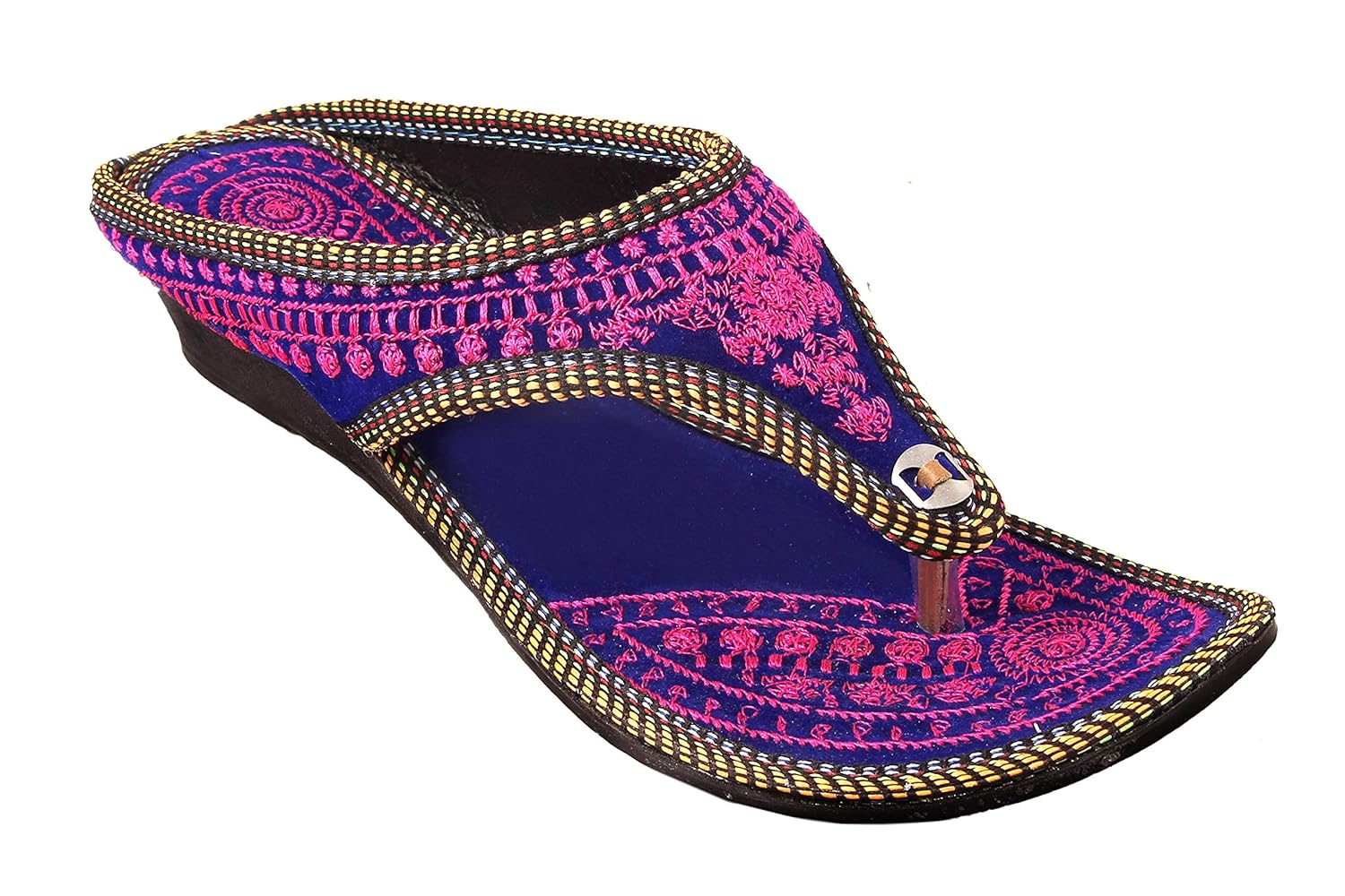 femme royale women's velvet gold sandals