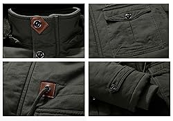 CRYSULLY Men's Multi Cargo Pocket Tactical Safari