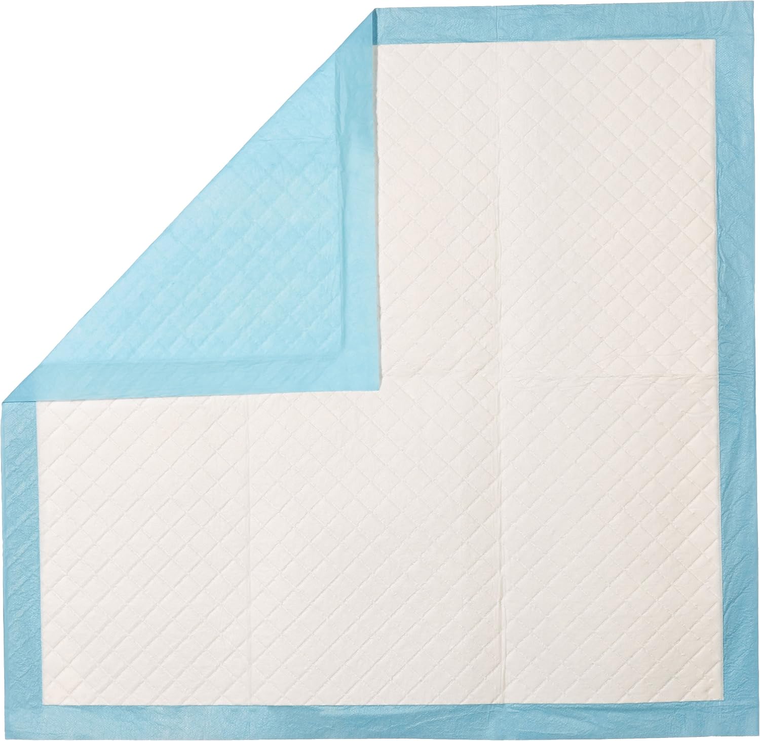 Amazon Basics Heavy Duty Dog and Puppy Training Pads, Leakproof with Quick-Dry Surface, Regular, 80 Count (Pack of 1), Blue - Image 3