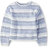 The Children's Place Girls Long Sleeve Crew Neck Pullover Chenille Sweater