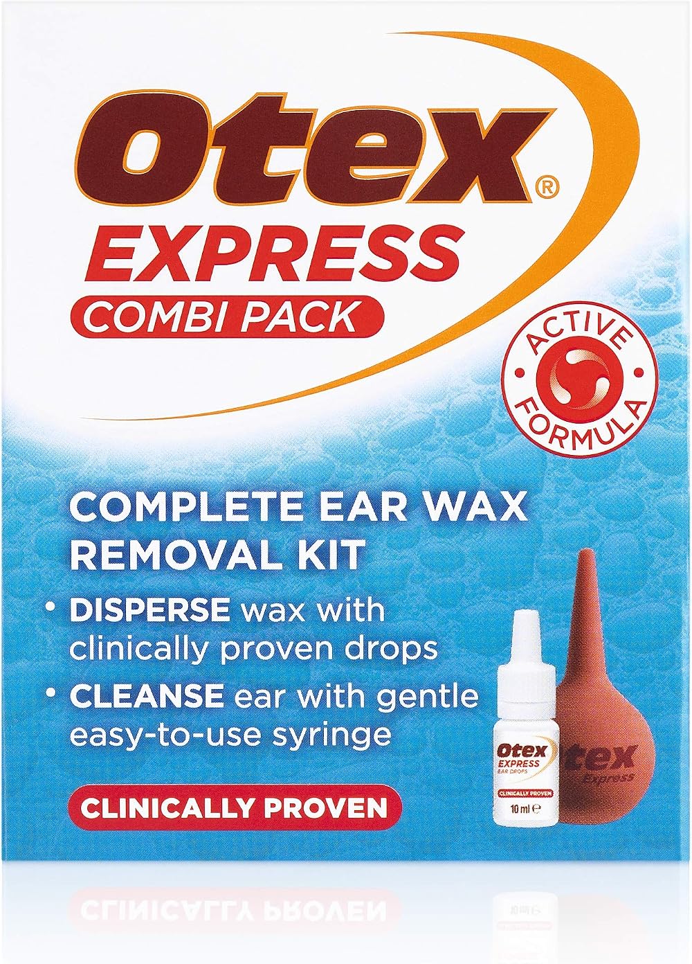 OTEX Otex Express Combi Pack Ear Drops 10ml Bulb Syringe Kit