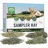 Small Pet Select Hay Sampler Box, Timothy, Oat &amp; Orchard, 4 Types | Try 2nd &amp; 3rd Cutting Timothy, Oat Hay &amp; Orchard Grass, For Rabbits, Guinea Pigs, Chinchillas &amp; Small Pets
