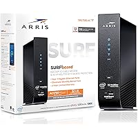 ARRIS SURFboard SBG7580AC 32x8 DOCSIS 3.0 Cable Modem / AC1750 Wi-Fi Router / McAfee Whole Home Internet Protection- Black