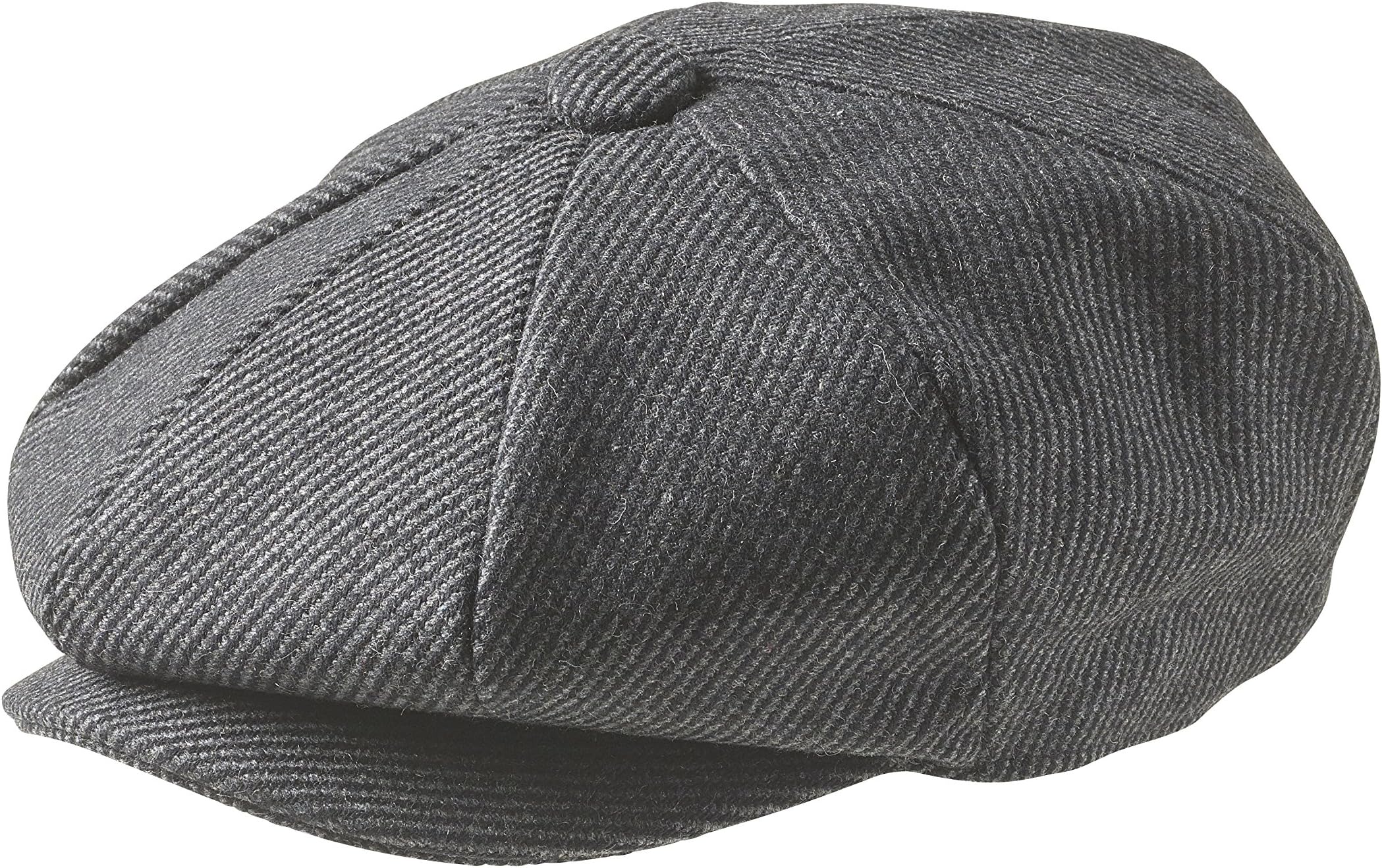 Peaky Blinders 'Newsboy' Style Flat Cap -Melton Wool Fabric Variations
