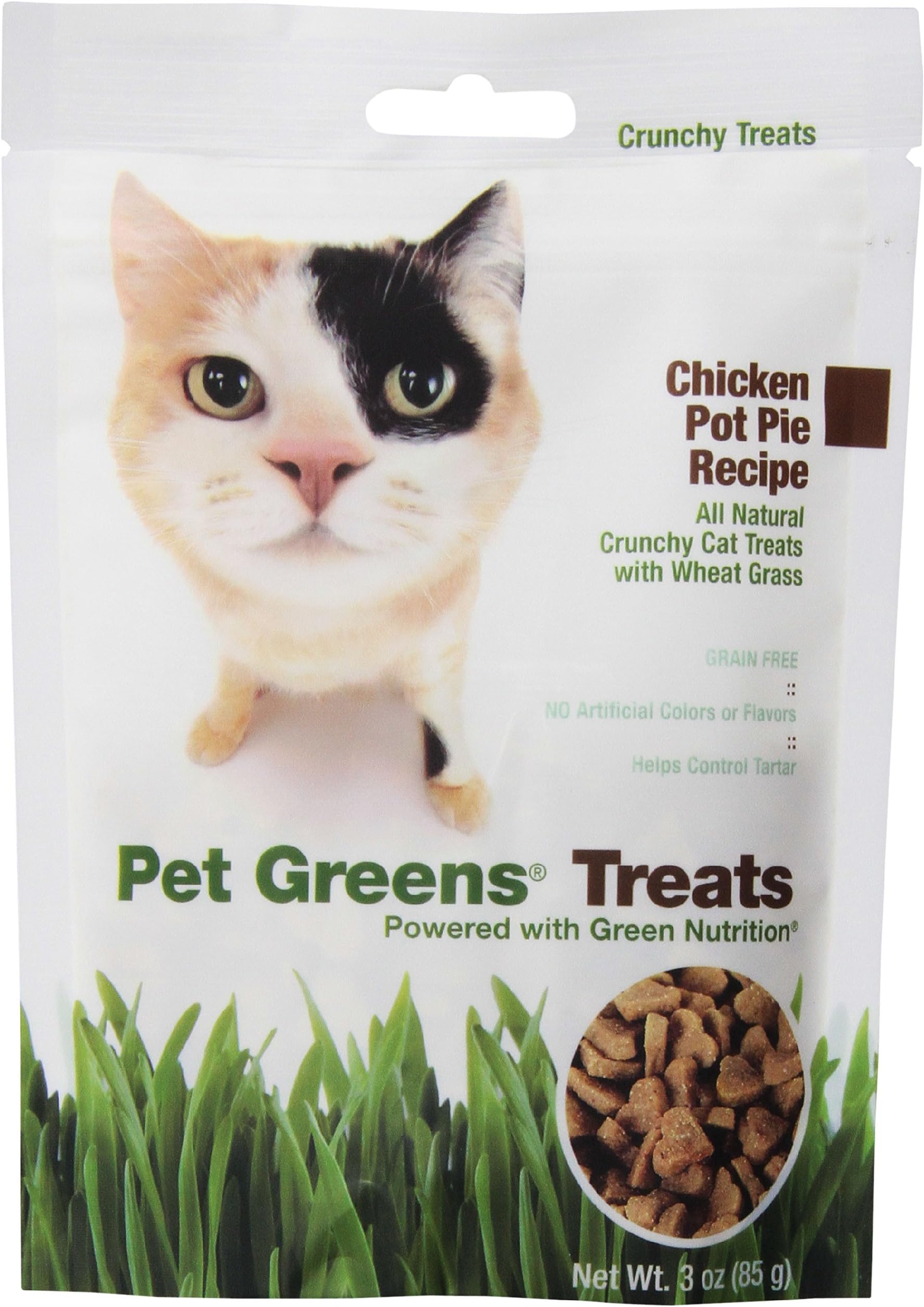 Pet Greens Treats Chicken Pot Pie Crunchy Cat Treat