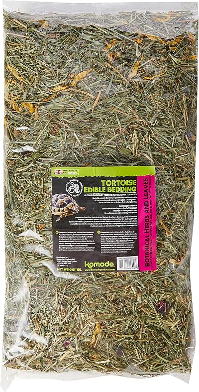 Komodo Edible Tortoise Bedding 10L Blended Flowers Leaves Grasses
