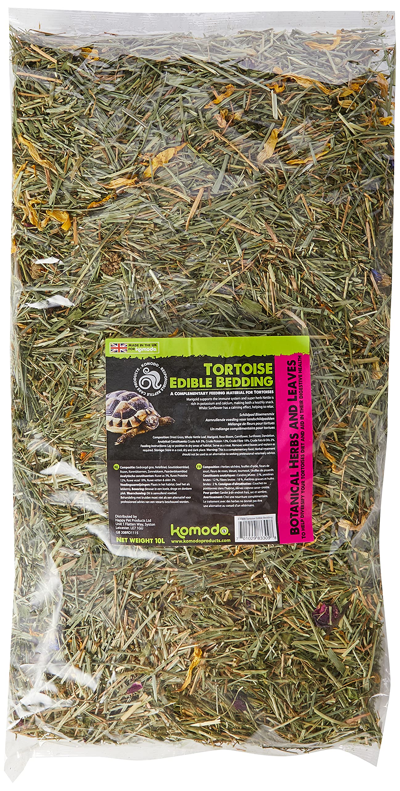 Komodo Tortoise Edible Bedding 10L, by Komodo,,,