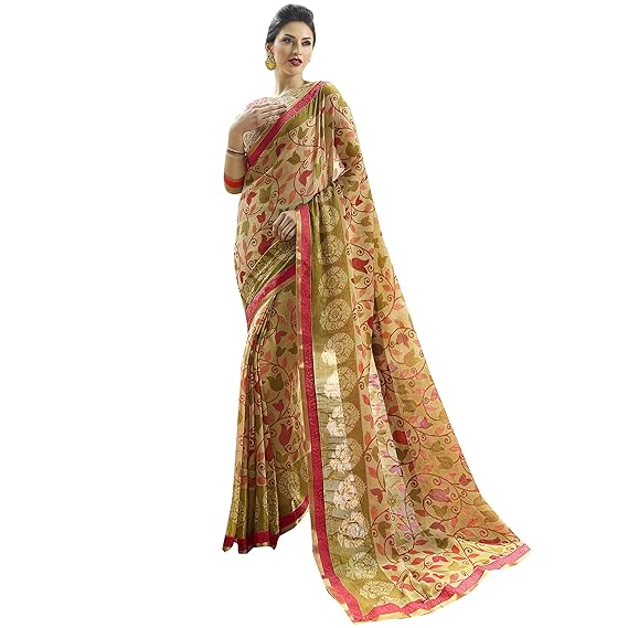 Beige Brasso Printed Saree [RAHI22511SSSR001]