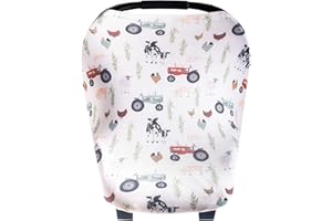 Jo Copper Pearl Multi-Use Cover: Car Seat, Nursing & Stroller Cover - Stretchy Fabric, All-Season, Stylish Designs, Easy Mom Access