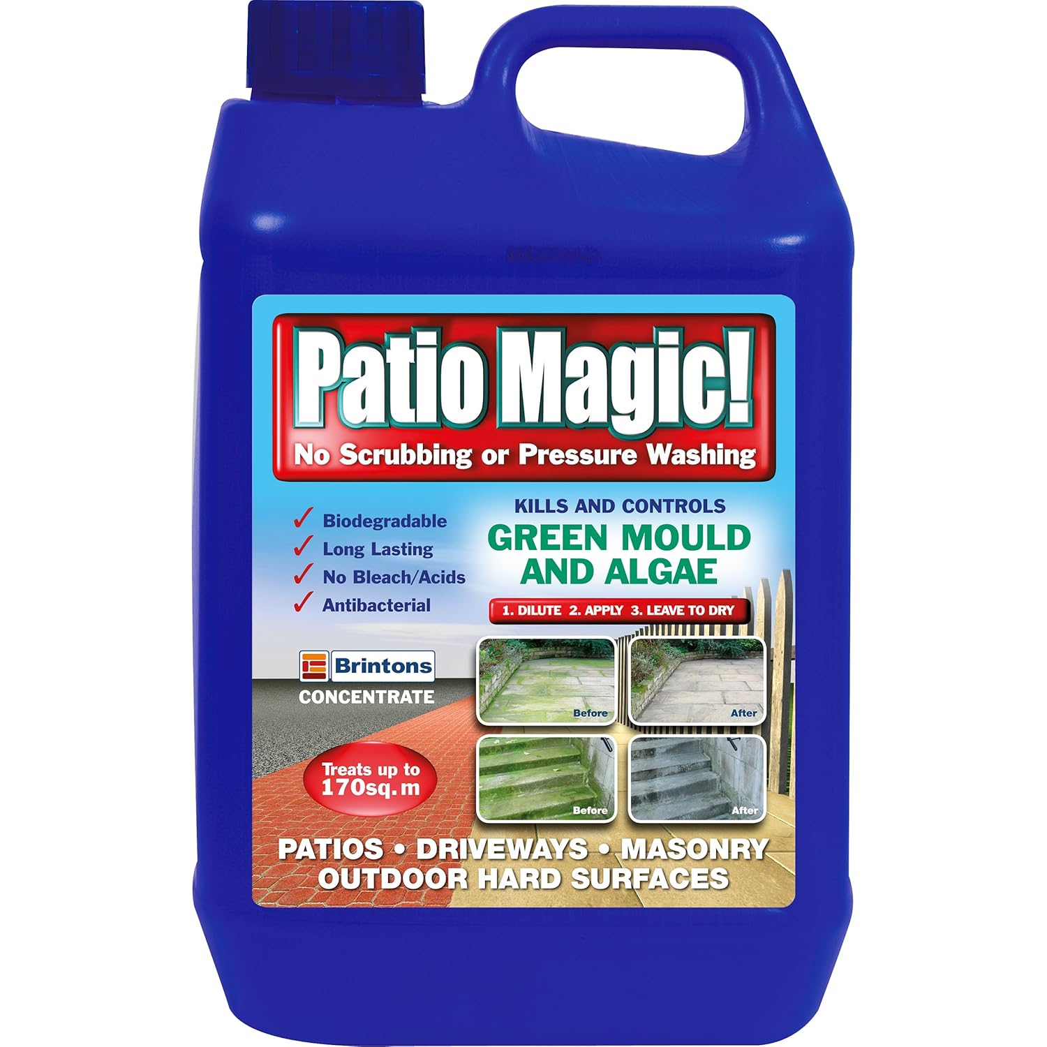 Patio Magic Patio Cleaner 5L Refill Amazon.co.uk Garden & Outdoors