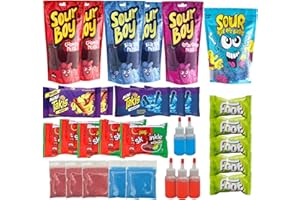 SOURBOY FOODS Sourboy Chamoy Pickle Kit Family 5-Pack – Includes 5 Full Kits with Chamoy Pickles, Gushers, Fruit Roll Ups, Candy, and More – Sour & Spicy Snack Pack for Families, Parties, or Gifting