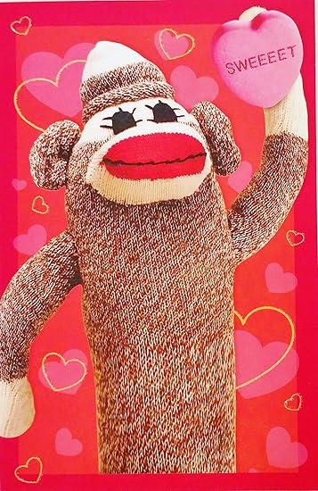 valentine sock monkey