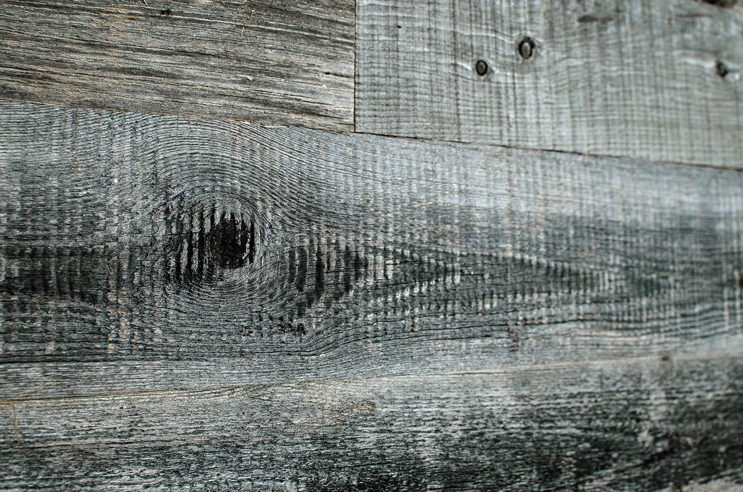 WoodyWalls Reclaimed Wood Planks | Wall Panels are Made from 100% Reclaimed Wood | Each Wood Plank is Unique | Set of 12 Barnwood Planks for Rustic Wall Decor | DIY Wood Panels (19.5 sq.ft.) Grey
